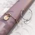 Fancy Alphabet Letter Initial Bangle in Rose Gold -A